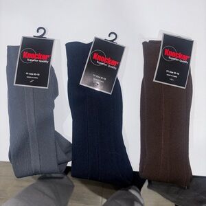 Men's Socks - Gray, Navy, and Brown